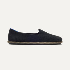 side | The Cruiser Loafer in ReVelvet Black shown from the side.