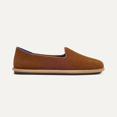 side | The Cruiser Loafer in ReVelvet Russet shown from the side.