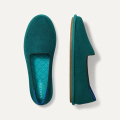 The Cruiser Loafer in ReVelvet™ Everglade shown from the top. 