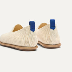 Close up of the heel of The Men's Cruiser Loafer in Pebble.