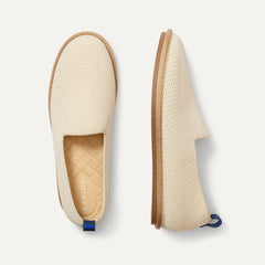 The Men's Cruiser Loafer in Pebble shown from the top. 