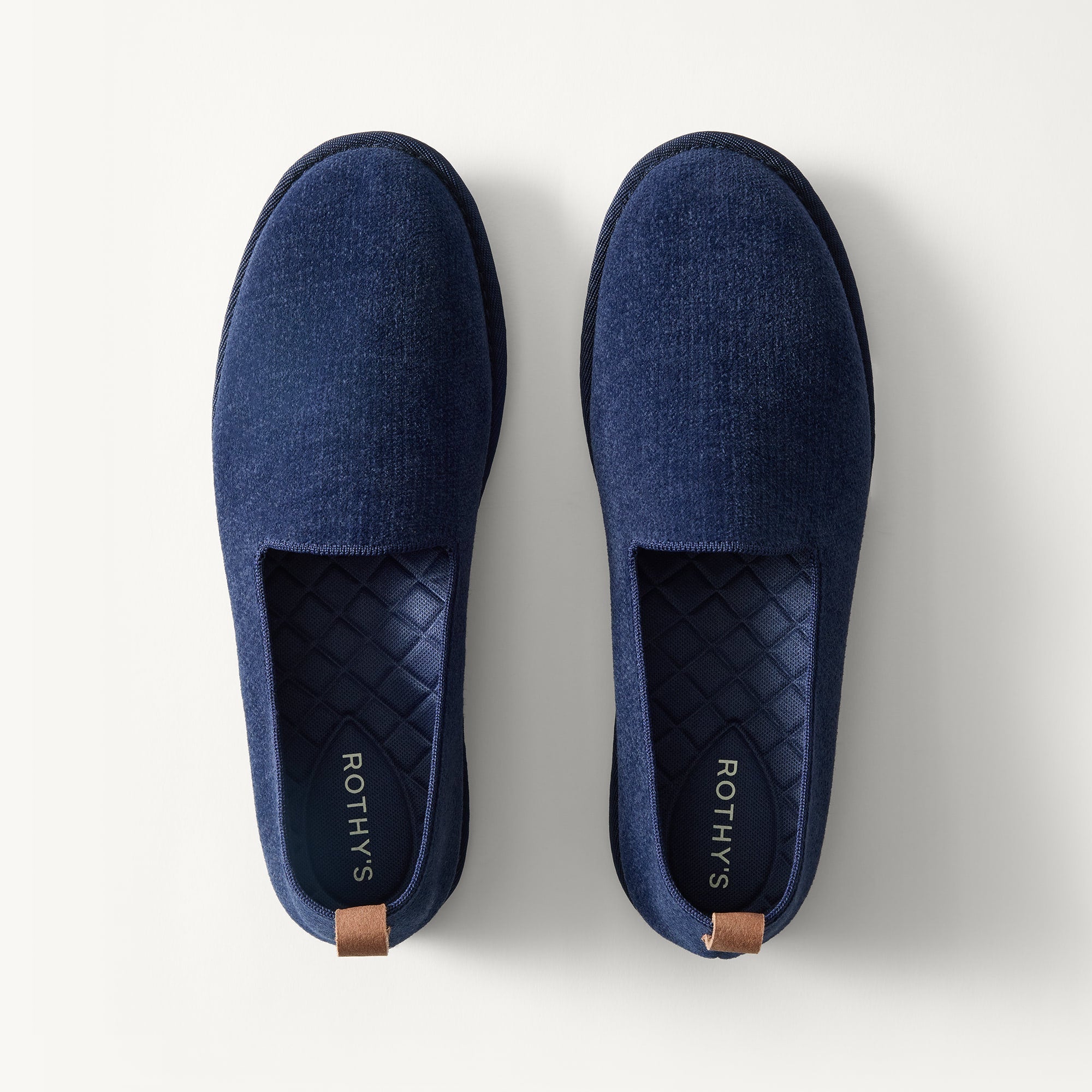 The Men's Cruiser Loafer in ReVelvet™ Deen Navy shown from the top. 