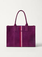 PLP |The Classic Tote in ReVelvet Orchid, shown from the front. 