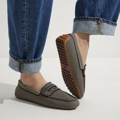 hover | Model wearing The Daily Driver in Classic Micro Check. 